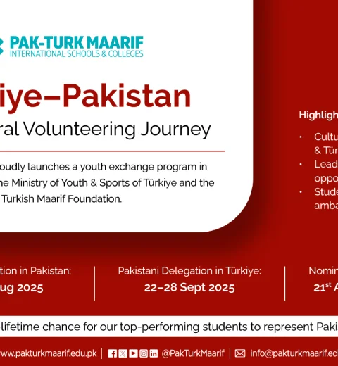 Pak-Turk Maarif Announces Student Delegation for Türkiye–Pakistan Intercultural Volunteering Journey