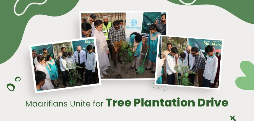 A Green Step Forward: Commissioner Multan and Maarifians Unite for Tree Plantation Drive 